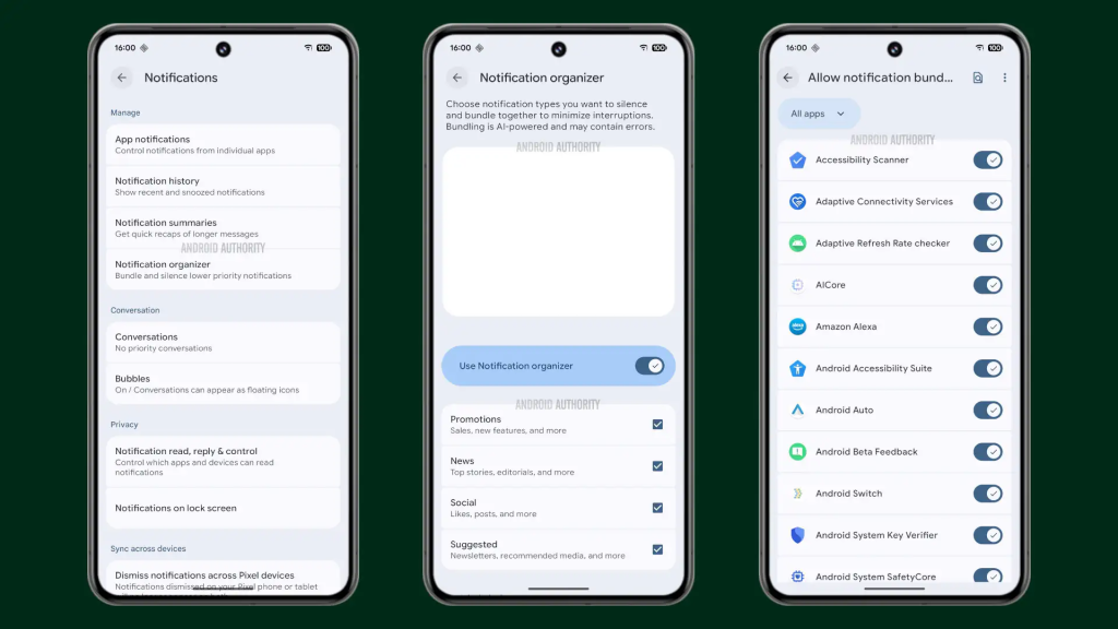 Această funcție AI de categorisire a notificărilor va apărea mai întâi pe această versiune Android