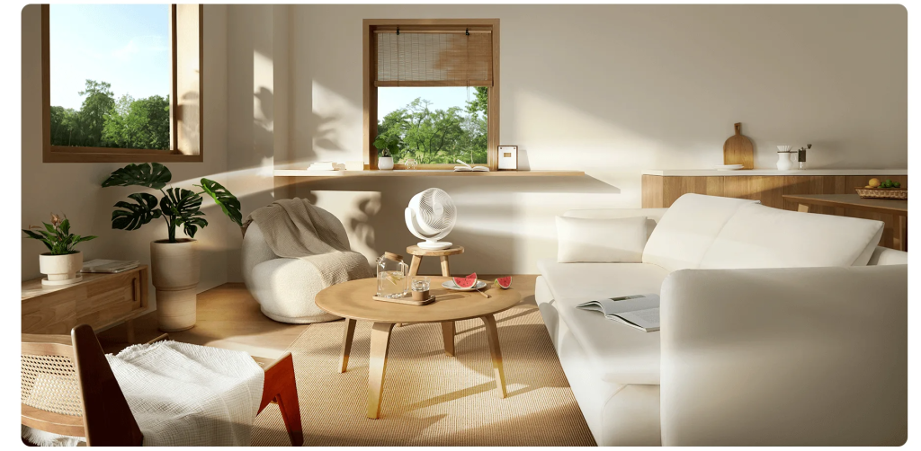 Acest ventilator smart și eficient are un preț de 99 de dolari